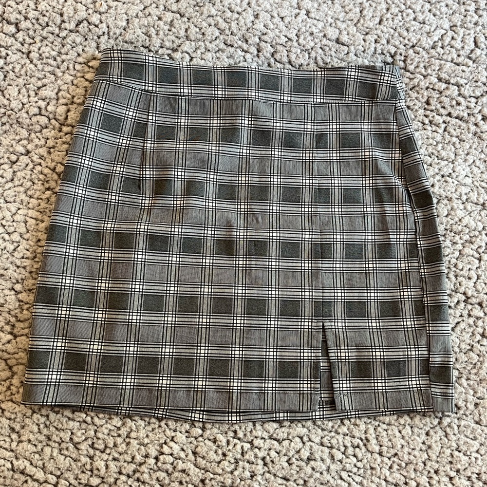 Garage plaid skirt